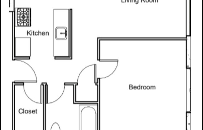 1 bed, 1 bath, 625 sqft, $1,250, Unit 102