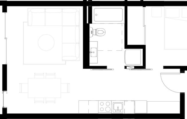 1 bed, 1 bath, 500 sqft, $2,445, Unit 407