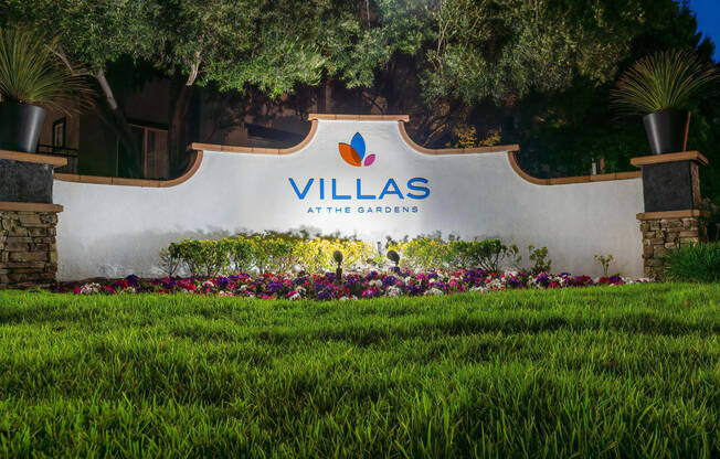 Villas at the Gardens Sign