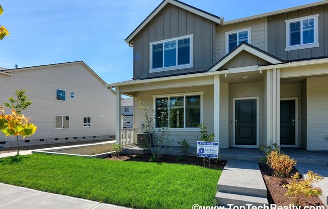 New Construction Modern 3BR | 2.5BA Townhome + Tech Niche | Corner Unit in North Bethany | A+ Schools!