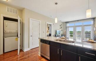 Sink With Faucet at Link Apartments® Brookstown, Winston Salem, NC, 27101