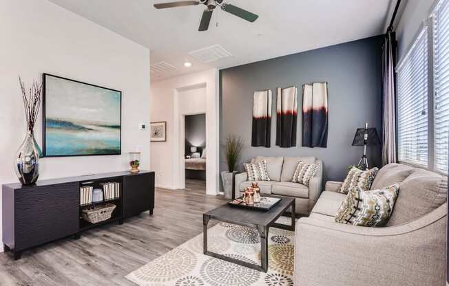 Modern Living Room at Avilla Lehi Crossing, Arizona