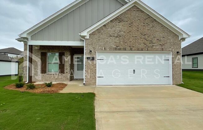 New Construction Home for Rent in Tuscaloosa, AL!!! Sign a 13 month lease by 4/30/24 to receive ONE MONTH FREE!