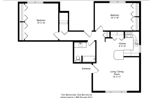 2 beds, 1 bath, 900 sqft, $1,795, Unit 1B