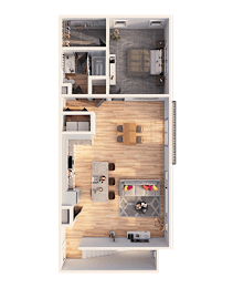 1 bed, 1 bath, 983 sqft, $1,883