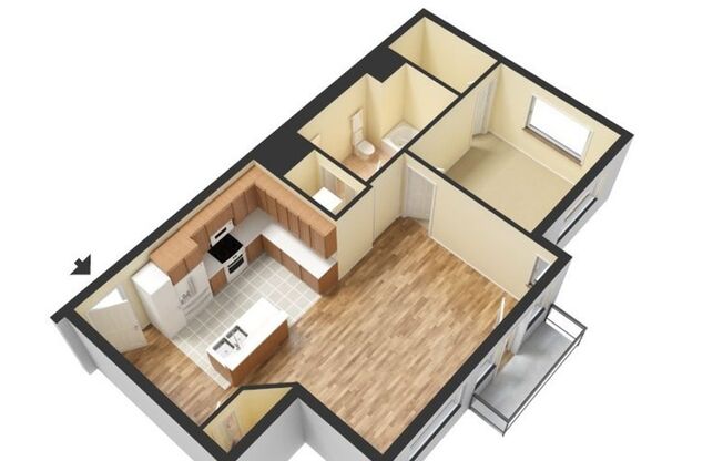 1 bed, 1 bath, 670 sqft, $2,425, Unit 316