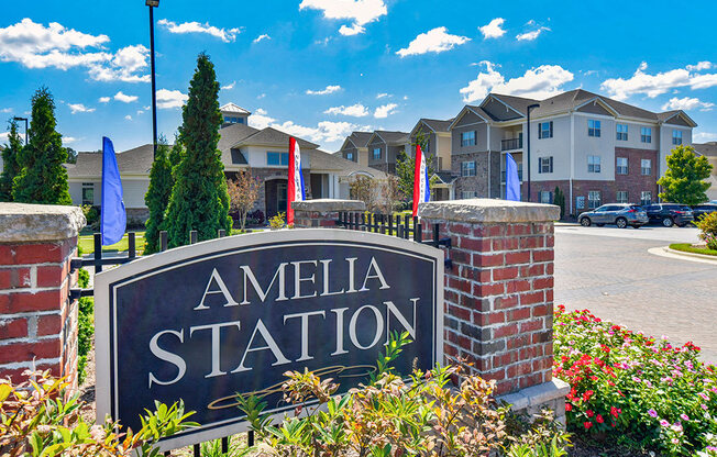 Amelia Station Apartments in Clayton NC Signage