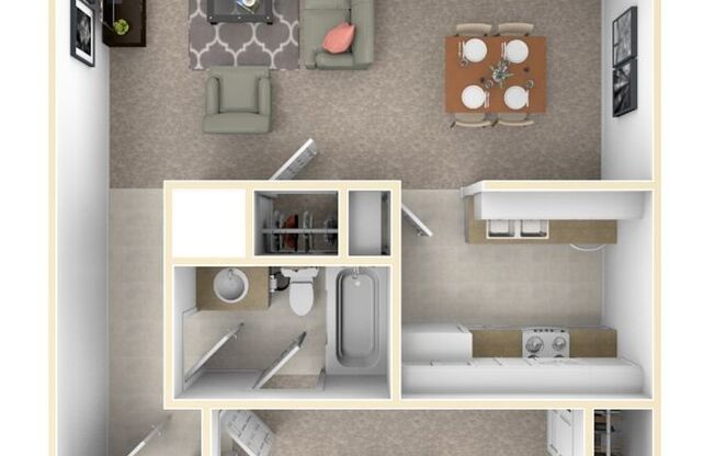 1 bed, 1 bath, 760 sqft, $790, Unit *266