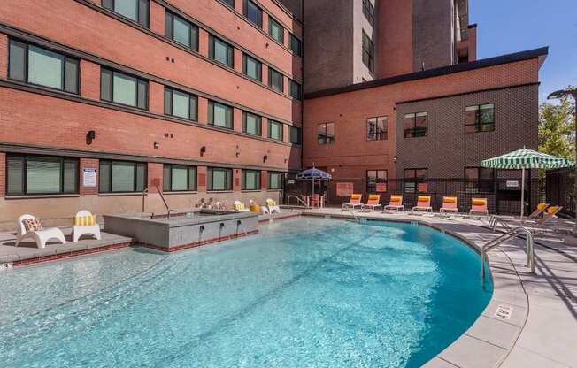 Large Swimming Pool at Maye House Apartments