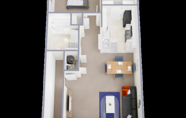 1 bed, 1 bath, 792 sqft, $1,199