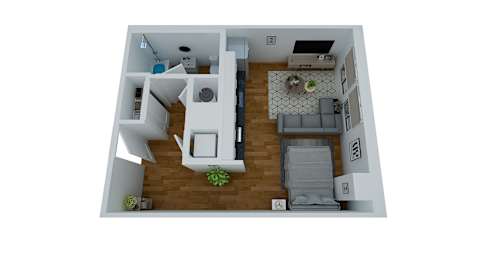 Studio, 1 bath, 543 sqft, $965