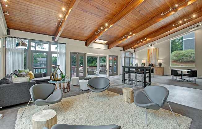 Leasing center and resident lounge at Lacota Apartments in Atlanta, GA 30360