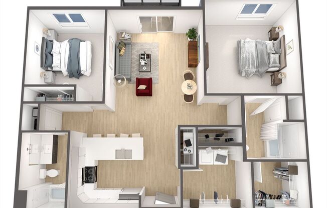 2 beds, 2 baths, 1,088 sqft, $1,385, Unit 311