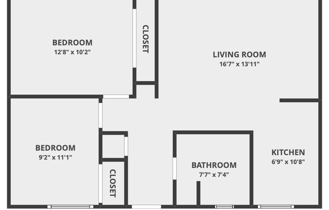 2 beds, 1 bath, $1,550, Unit 4