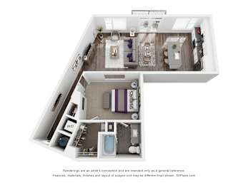 1 bed, 1 bath, 913 sqft, $1,765