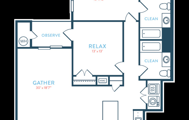 2 beds, 2 baths, 1,158 sqft, $2,890