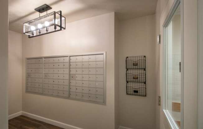 This is a photo of the mail room at Park Lane Apartments in Cincinnati, OH.