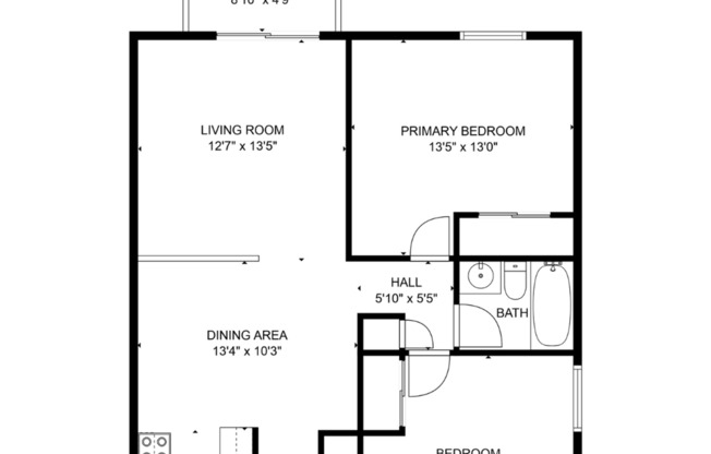 2 beds, 1 bath, 820 sqft, $825, Unit 320