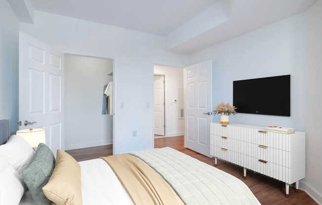 Bedroom with Hard Surface Flooring