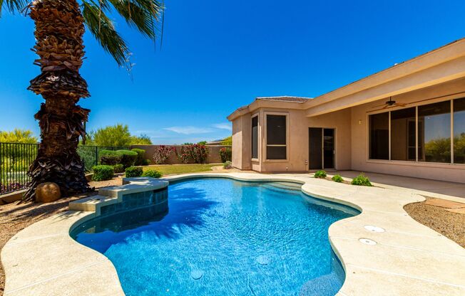 3 BED 2.5 BATHROOM HOME W/ OFFICE/DEN 3 CAR GARAGE AND SPARKLING POOL