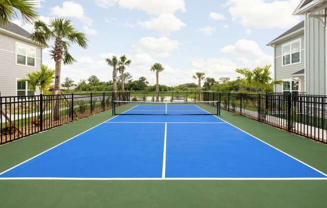 the tennis court at Palm Grove in Ellenton, FL 34222