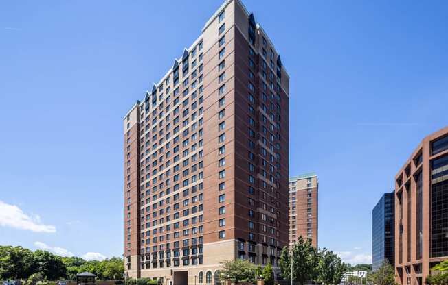 Elegant Exterior View at 15 Bank Apartments, New York, 10606