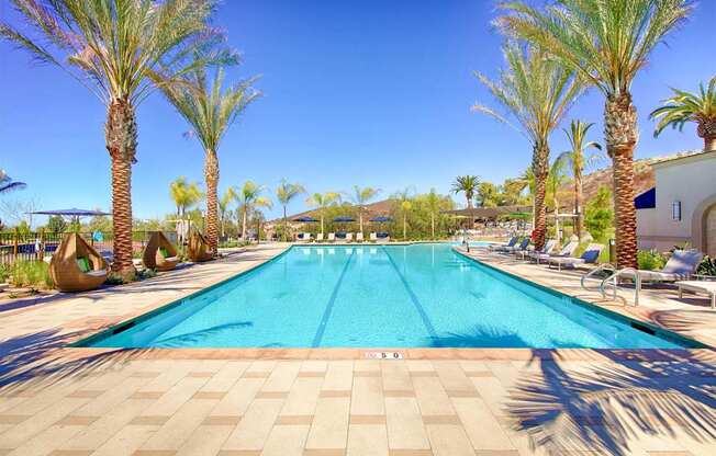 Pool Side Relaxing Area