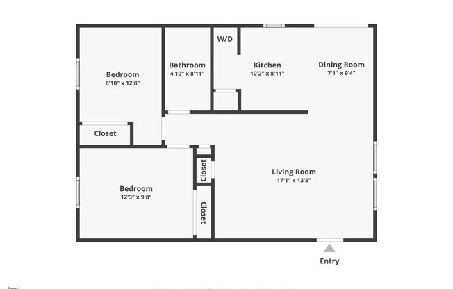 2 beds, 1 bath, $1,895, Unit 10