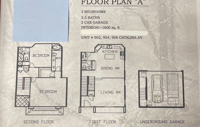 2 beds, 2.5 baths, 1,600 sqft, $4,500, Unit 902