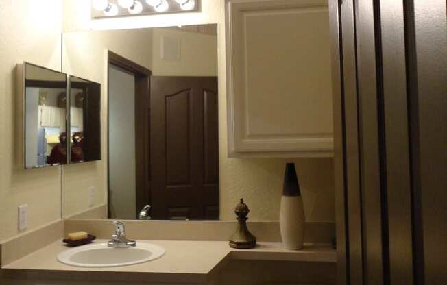 Interior Bathroom Sink Mirror Toilet Allegro Palms Riverview Florida