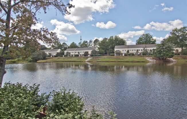 View of lake at Lakecrest Apartments, PRG Real Estate Management, Greenville