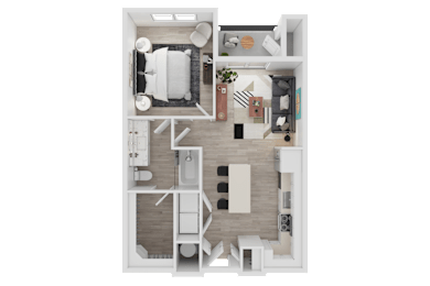 1 bed, 1 bath, 754 sqft, $1,802