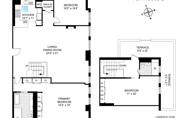 3 beds, 3 baths, 2,254 sqft, $22,500, Unit PHQ