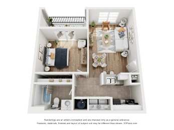 1 bed, 1 bath, 700 sqft, $1,699