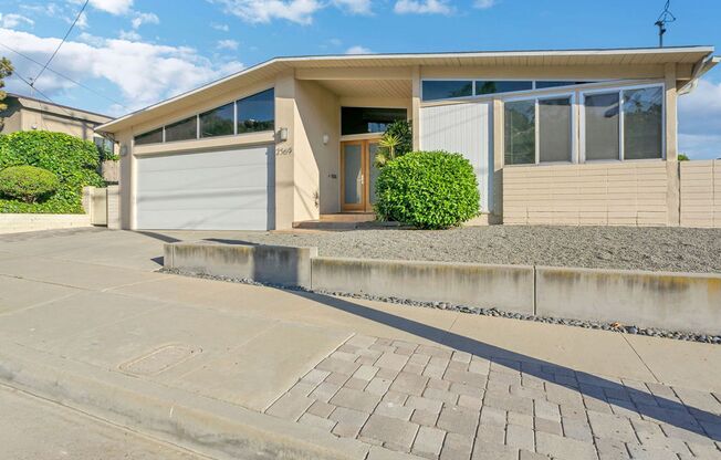 Single story view home overlooking Mission Bay!