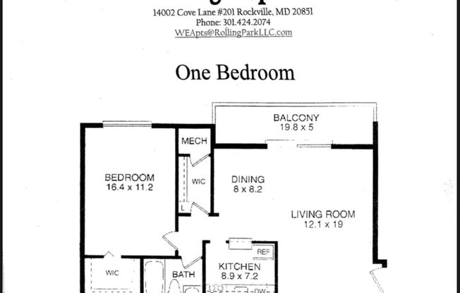 1 bed, 1 bath, 675 sqft, $1,550
