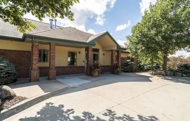 View of leasing office at Southwind Villas in southwest Omaha in La Vista, NE, 68128