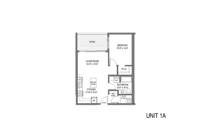 1 bed, 1 bath, 685 sqft, $1,685, Unit 202
