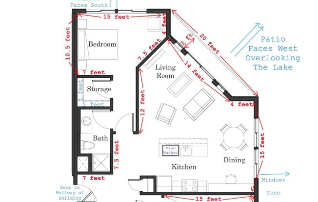 2 beds, 2 baths, 1,109 sqft, $2,300, Unit 521