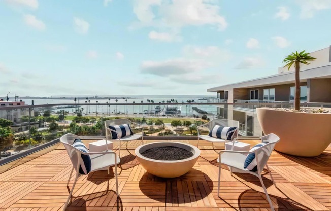 Rooftop Patio with Ocean View