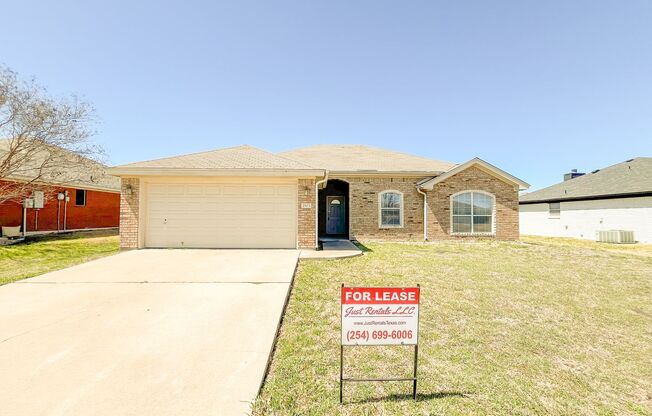 Available NOW!!!! This charming 1 story, 4 bedroom, 2 bath house could be your next home! Beautiful carpet flooring in the family room, hall, and bedrooms and tile flooring in the wet araes. Large master bedroom suite includes master bath, separate shower