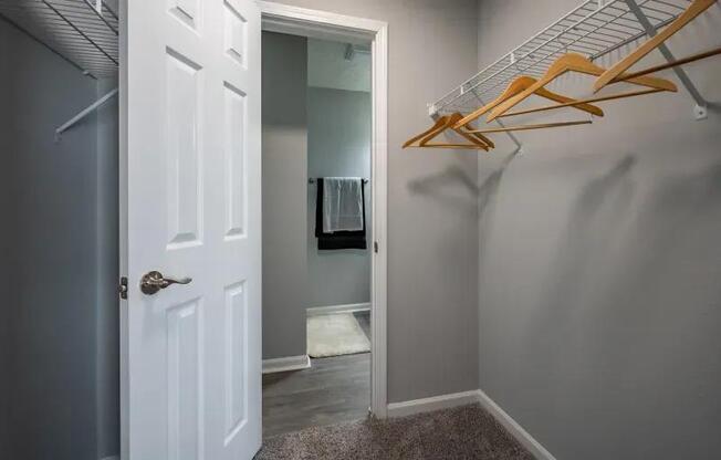 Closet View at Spalding Vue, Peachtree Corners