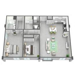 2 beds, 2 baths, 1,245 sqft, $2,653