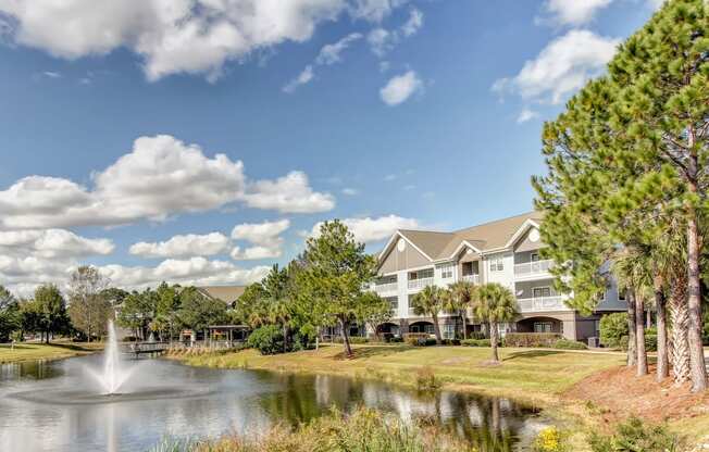 Sparking Lake Within Community at The Bluestone Apartments, Bluffton, South Carolina