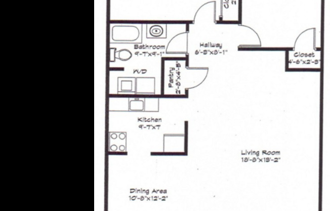 1 bed, 1 bath, 706 sqft, $1,410