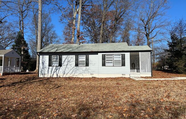 One Level newly renovated  3 bedroom 1 bath ranch home off Battleground ave. Conveniently location and fenced in backyard.