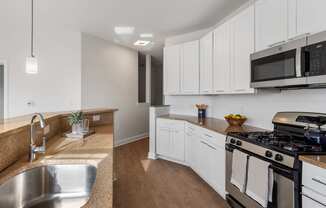 Kitchen at Park Square Apartments, Rahway