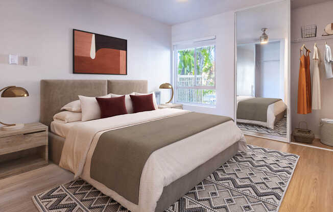 Bedroom with Hard Surface Flooring