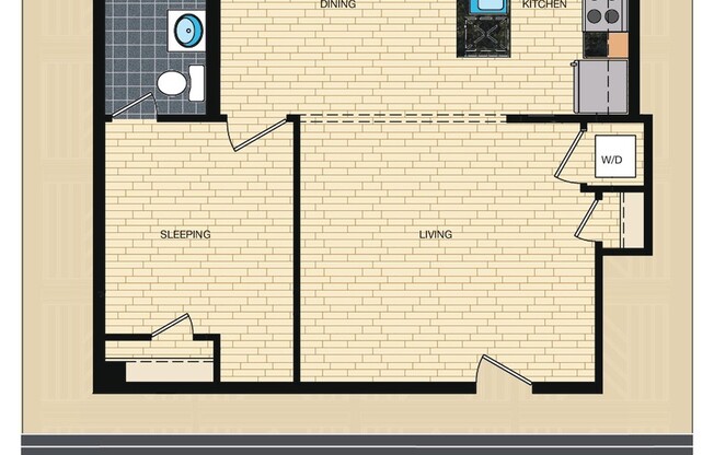 1 bed, 1 bath, 505 sqft, $2,450, Unit 220
