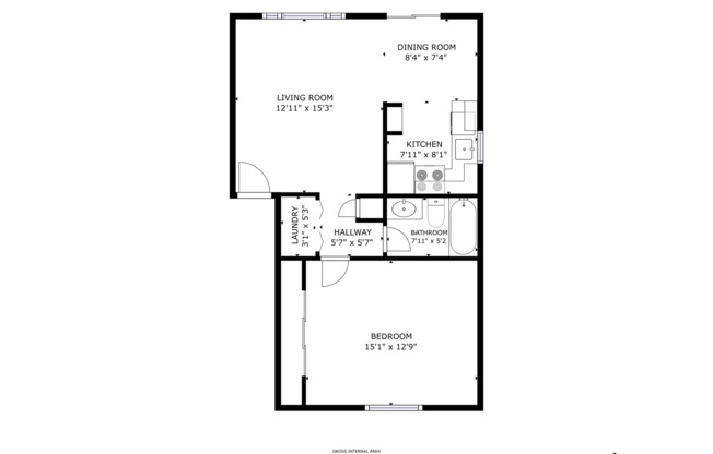 1 bed, 1 bath, 674 sqft, $1,350, Unit 858